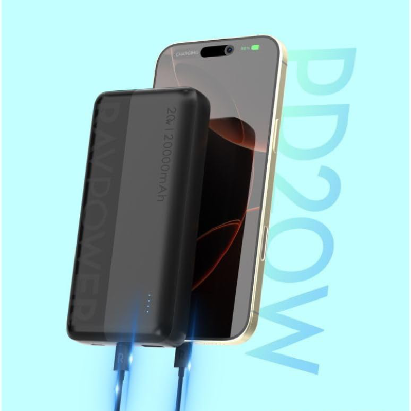 Ravpower PD pioneer 20000mAh 20W 3-Port Power Bank RP-PB1229